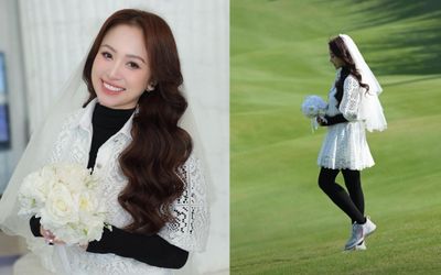 Cưới lần 2, Vân Hugo hé lộ váy cô dâu 'độc nhất vô nhị', showbiz Việt chưa ai mặc