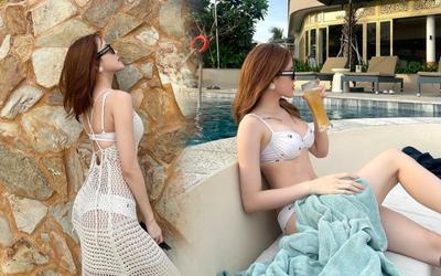 Bị 'ném đá' phản cảm, Thiều Bảo Trâm vẫn cố chấp diện bikini nhưng đã... kín đáo hơn!